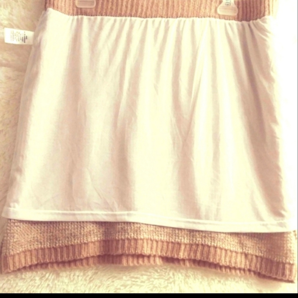 Maurices Skirt Size XL Metalic Chevron Knit NWT - Picture 5 of 12